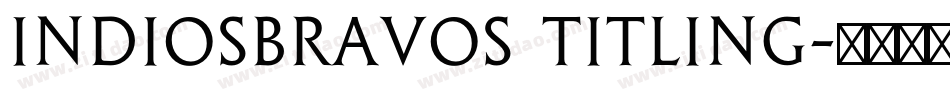 INDIOSBRAVOS TITLING字体转换